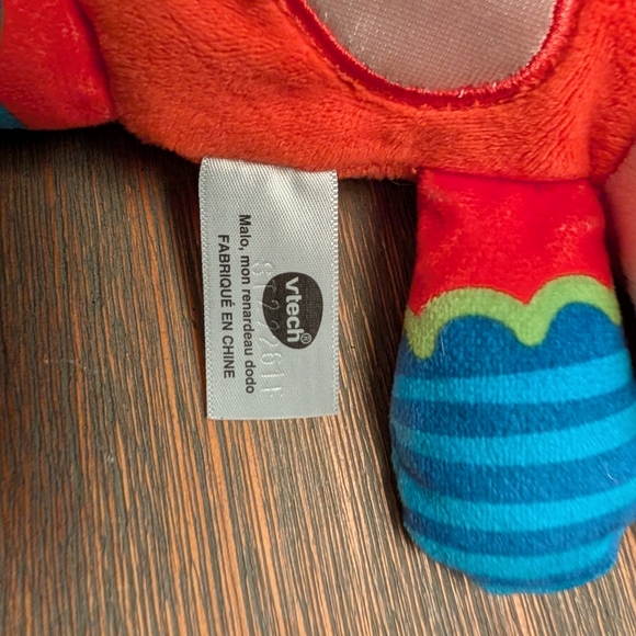 Colorful Musical Fox Plush Toy (French) - Picture 3 of 3